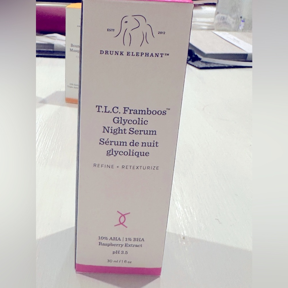 DRUNK ELEPHANT TLC Framboos GLYCOLIC NIGHT SERUM *BNIB* Full size AHA Bha